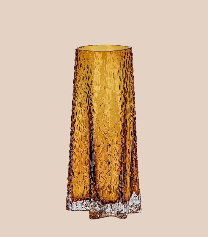 concave-convex-texture-artistic-flower-arrangement-glass-vase