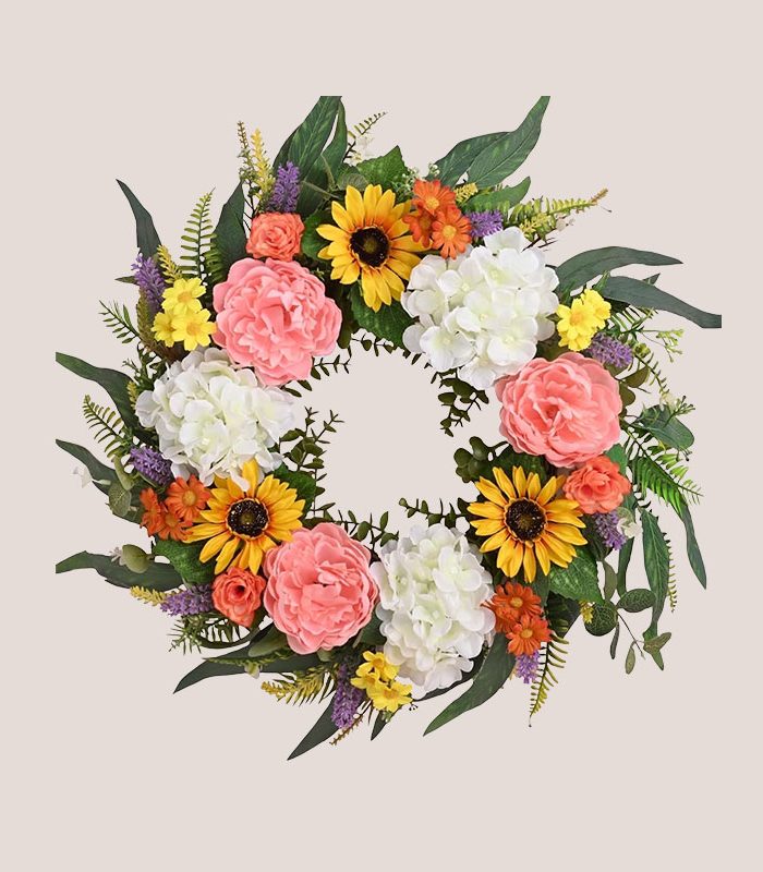 eucalyptus-leaf-wreath-sunflower-wreath-indoor-and-outdoor-decor