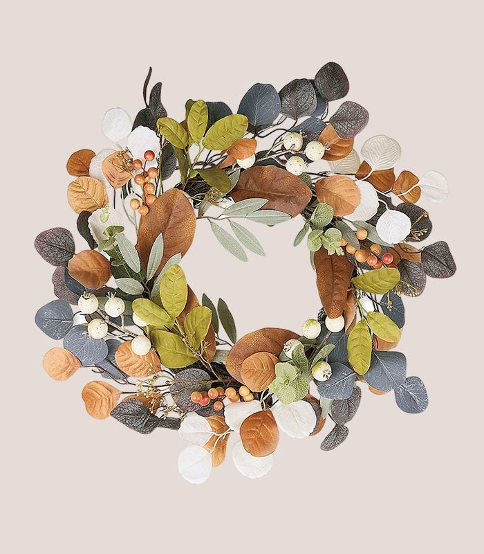 autumn-leaf-berry-wreath-artificial-simulation-wreath